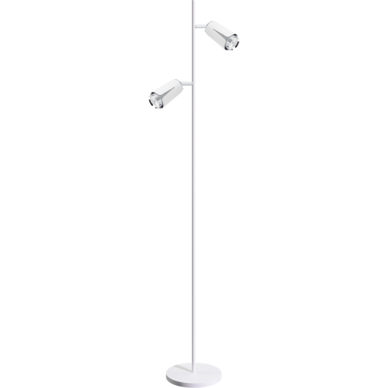 Milagro Flower króm-fehér állólámpa (MIL-ML0277) GU10 2 izzós IP20