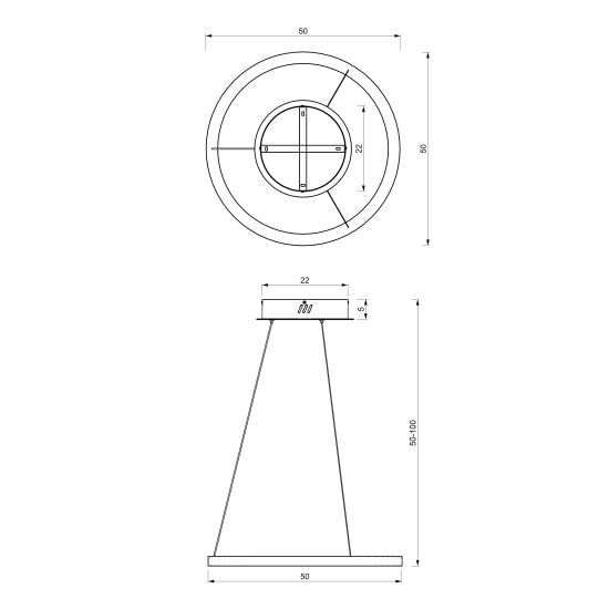 Milagro Galaxia arany LED függesztett lámpa (MIL-ML8421) LED 1 izzós IP20