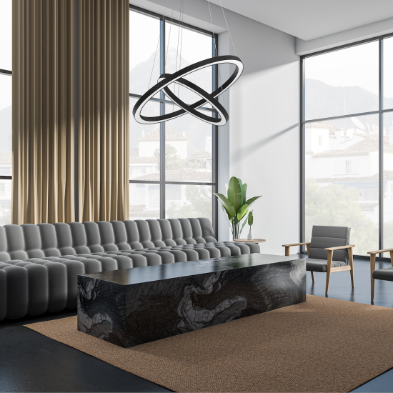Milagro Galaxia fekete LED függesztett lámpa (MIL-ML8422) LED 1 izzós IP20