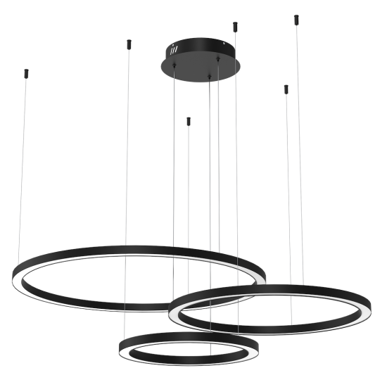 Milagro Galaxia fekete LED függesztett lámpa (MIL-ML8789) LED 1 izzós IP20