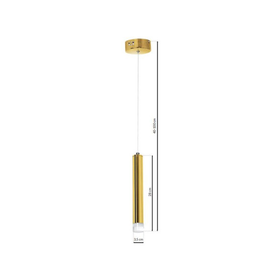 Milagro Goldie sárga LED függesztett lámpa (MIL-ML5713) LED 1 izzós IP20