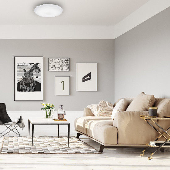 Milagro Hex fehér LED mennyezeti lámpa (MIL-EK75320) LED 1 izzós IP20