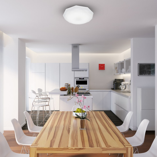 Milagro Hex fehér LED mennyezeti lámpa (MIL-EK76189) LED 1 izzós IP20