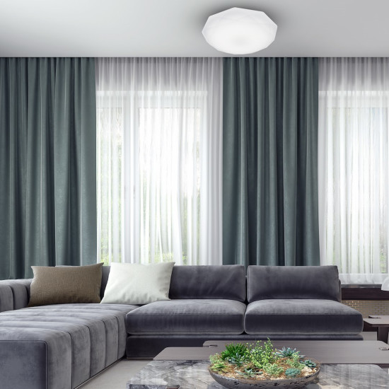 Milagro Hex fehér LED mennyezeti lámpa (MIL-EK76189) LED 1 izzós IP20