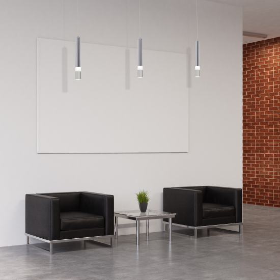 Milagro Ice króm LED függesztett lámpa (MIL-ML321) LED 1 izzós IP20
