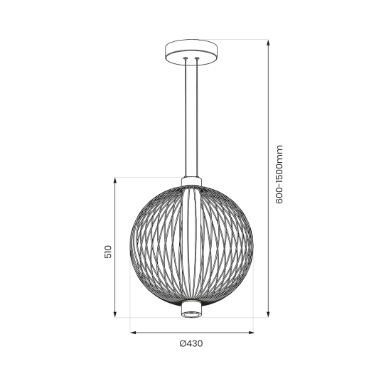 Milagro Kyoto fekete-fehér LED függesztett lámpa (MIL-ML0526) LED 1 izzós IP20