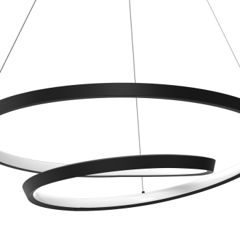 Milagro Lucero fekete LED függesztett lámpa (MIL-ML7948) LED 1 izzós IP20