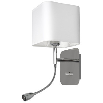 Milagro Napoli fehér-króm fali lámpa (MIL-ML63600) E27+LED 2 izzós IP20