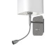 Milagro Napoli fehér-króm fali lámpa (MIL-ML63600) E27+LED 2 izzós IP20