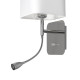 Milagro Napoli fehér-króm fali lámpa (MIL-ML63600) E27+LED 2 izzós IP20