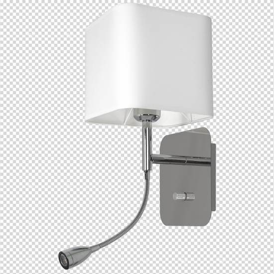 Milagro Napoli fehér-króm fali lámpa (MIL-ML63600) E27+LED 2 izzós IP20