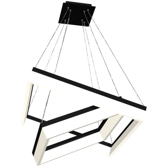 Milagro Nero fekete LED függesztett lámpa (MIL-ML082) LED 1 izzós IP20