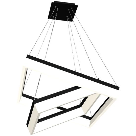 Milagro Nero fekete LED függesztett lámpa (MIL-ML082) LED 1 izzós IP20