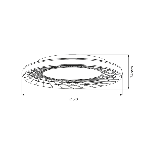 Milagro Nest fekete LED mennyezeti lámpa (MIL-ML0523) LED 1 izzós IP20