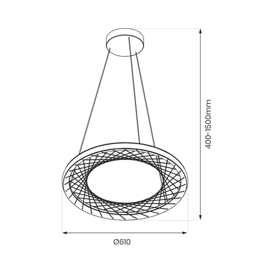 Milagro Nest fekete LED függesztett lámpa (MIL-ML0524) LED 1 izzós IP20
