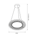Milagro Nest fekete LED függesztett lámpa (MIL-ML0524) LED 1 izzós IP20