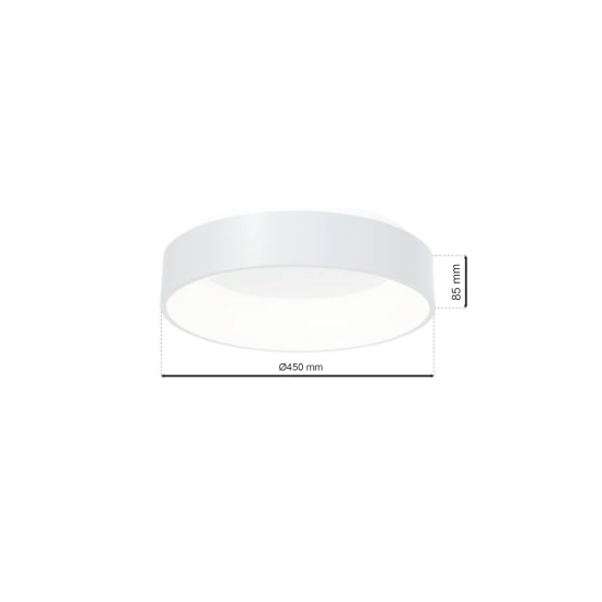 Milagro Ohio fehér LED mennyezeti lámpa (MIL-ML232) LED 1 izzós IP20