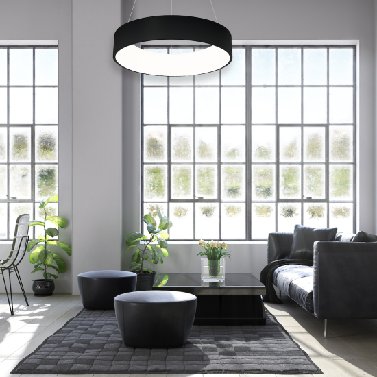 Milagro Ohio fekete LED függesztett lámpa (MIL-ML6358) LED 1 izzós IP20