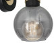 Milagro Omega fekete-füstszínű fali lámpa (MIL-MLP6528) E27 1 izzós IP20