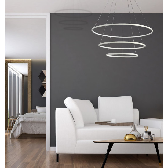 Milagro Orion fekete LED függesztett lámpa (MIL-ML503) LED 1 izzós IP20