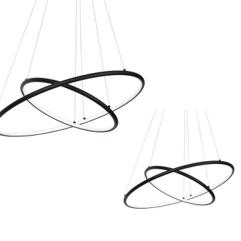 Milagro Orion fekete LED függesztett lámpa (MIL-ML508) LED 1 izzós IP20