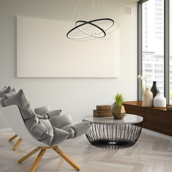 Milagro Orion fekete LED függesztett lámpa (MIL-ML508) LED 1 izzós IP20
