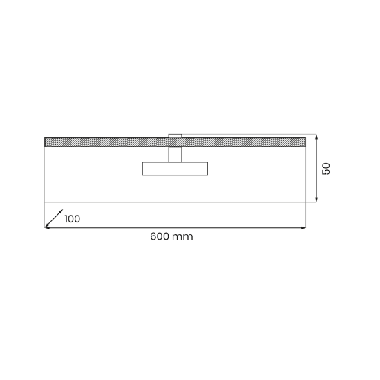 Milagro Prado króm-fehér LED képvilágító (MIL-ML1004) LED 1 izzós IP20