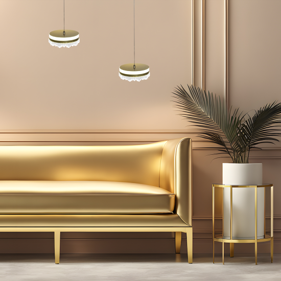 Milagro Preciosa arany LED függesztett lámpa (MIL-ML0998) LED 1 izzós IP20