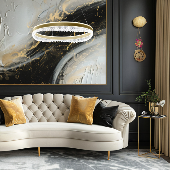 Milagro Preciosa arany LED függesztett lámpa (MIL-ML0999) LED 1 izzós IP20