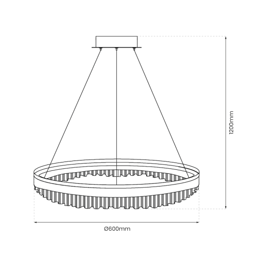 Milagro Preciosa arany LED függesztett lámpa (MIL-ML0999) LED 1 izzós IP20