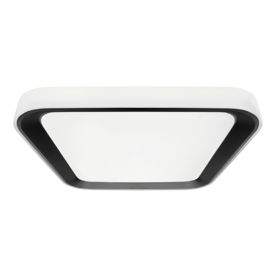 Milagro Quadro fehér-fekete távirányítós LED mennyezeti lámpa (MIL-ML7929) LED 1 izzós IP20
