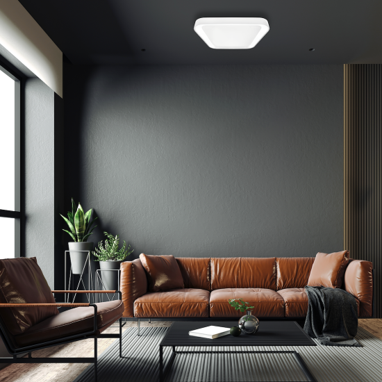 Milagro Quadro fehér távirányítós LED mennyezeti lámpa (MIL-ML7931) LED 1 izzós IP20