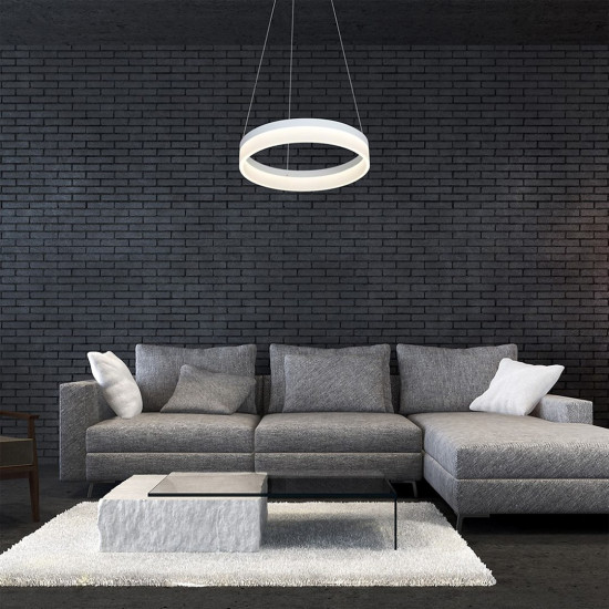 Milagro Ring fehér LED függesztett lámpa (MIL-ML405) LED 1 izzós IP20