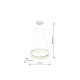 Milagro Ring fehér LED függesztett lámpa (MIL-ML405) LED 1 izzós IP20