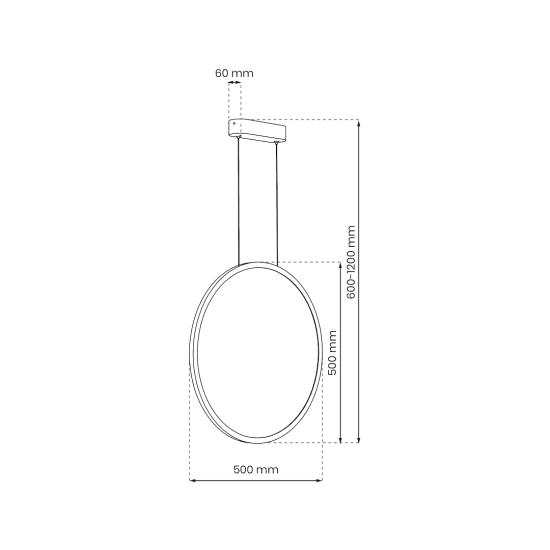 Milagro Saturno arany vízvédett LED függesztett lámpa (MIL-ML8855) LED 1 izzós IP44