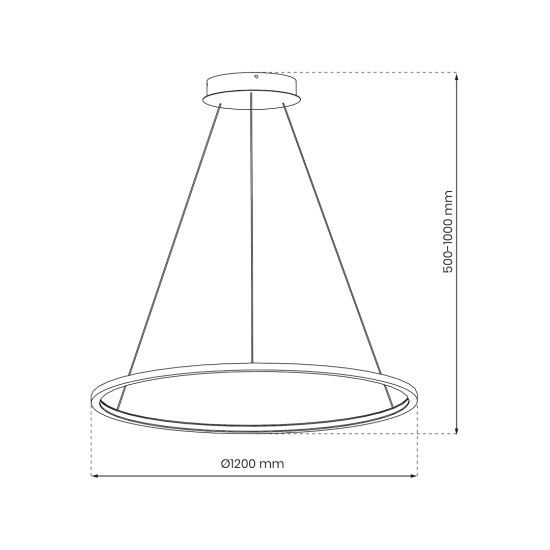 Milagro Saturno arany vízvédett LED függesztett lámpa (MIL-ML8865) LED 1 izzós IP44