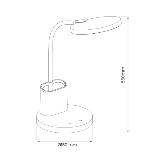 Milagro Scuola fekete LED asztali lámpa (MIL-ML1015) LED 1 izzós IP20