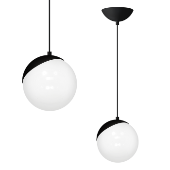 Milagro Sfera fekete-fehér függesztett lámpa (MIL-MLP5739) E14 1 izzós IP20