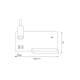 Milagro Shelf fekete LED fali lámpa  (MIL-ML6344) LED 1 izzós IP20