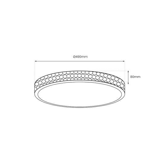 Milagro Shiny fehér-borostyán LED mennyezeti lámpa (MIL-ML7448) LED 1 izzós IP20