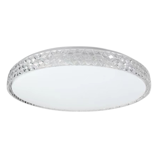 Milagro Shiny fehér-átlátszó LED mennyezeti lámpa (MIL-ML8499) LED 1 izzós IP20