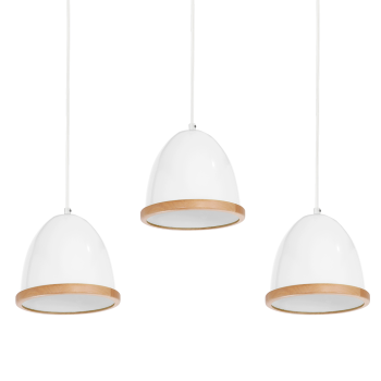 Milagro Studio fehér-barna függesztett lámpa (MIL-MLP8848) E27 3 izzós IP20