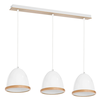 Milagro Studio fehér-barna függesztett lámpa (MIL-MLP8848) E27 3 izzós IP20
