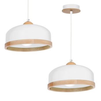 Milagro Studio fehér-barna függesztett lámpa (MIL-MLP8849) E27 1 izzós IP20