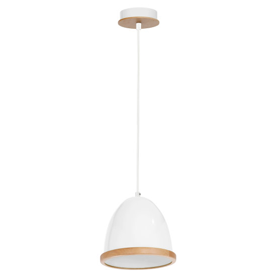 Milagro Studio fehér-barna függesztett lámpa (MIL-MLP8850) E27 1 izzós IP20