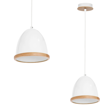 Milagro Studio fehér-barna függesztett lámpa (MIL-MLP8850) E27 1 izzós IP20