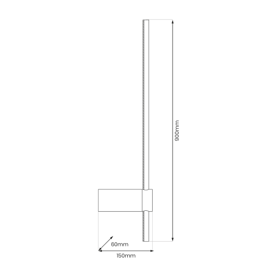 Milagro Swing fekete LED fali lámpa  (MIL-ML1011) LED 1 izzós IP20