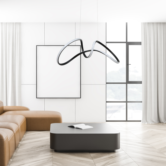 Milagro Tesoro fekete LED függesztett lámpa (MIL-ML7951) LED 1 izzós IP20