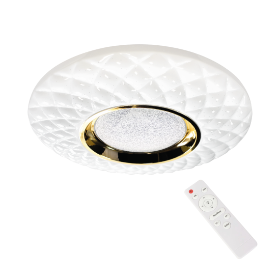 Milagro Tokyo arany-fehér távirányítós LED mennyezeti lámpa (MIL-ML7908) LED 1 izzós IP20