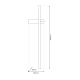 Milagro Vision fekete LED fali lámpa  (MIL-ML1006) LED 1 izzós IP20